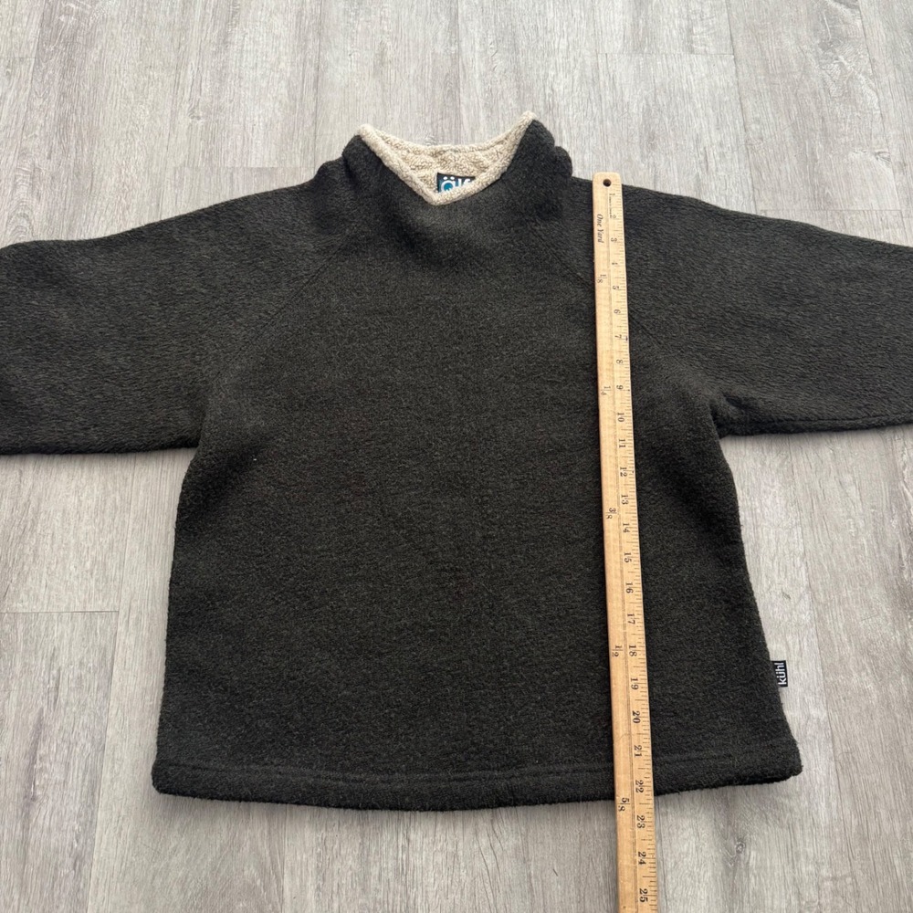 Kuhl Alf Alfpaca Fleece Pullover Mock Neck Brown Vintage size Medium - Picture 6 of 9